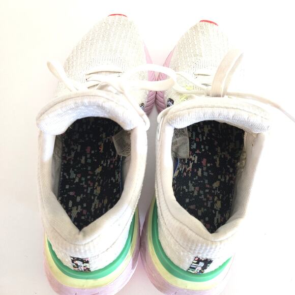 Nike React Infinity Run Flyknit 3 Running Shoes – White/Multicolor – Size 8.5 - Picture 6 of 11